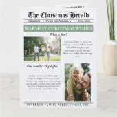 Jaaroverzicht Kerstkrant Groot formaat Kaart (Voorkant)