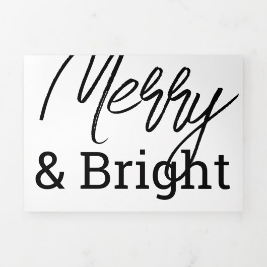 Jaaroverzicht Krant Nieuws Familie Foto's Drieluik Wenskaart (Cover)