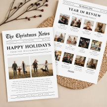 Jaaroverzicht Krantenfoto Kerstcollage
