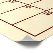 Jaaroverzicht op een muurplannerkalender zonder da poster (Hoek)