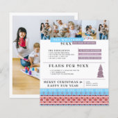 Jaaroverzichtbrief | Familie Kerstfolder (Voorkant / Achterkant)