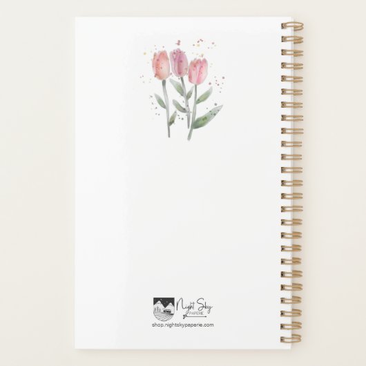 jaarplanner | Tulpen | 5.5 x 8.5 | Blanco gedateer Planner (Achterkant)