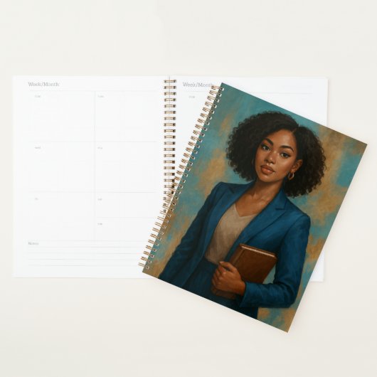 Jaarplanner voor zwarte vrouwen planner (Display)