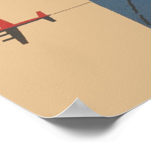 jaarposter van Air Ceylon Poster (Hoek)