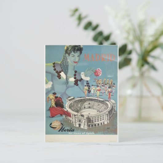 jaarreis madrid briefkaart (Staand voorkant)