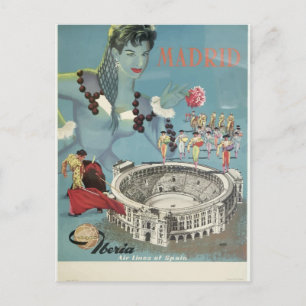 jaarreis madrid briefkaart