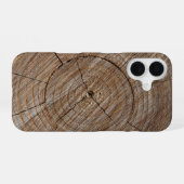 Jaarringen iPhone 16 Hoesje (Achterkant horizontaal)