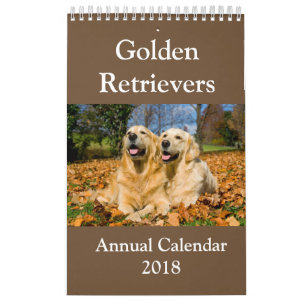 Jaarrooster Golden Retriever 2018 Kalender