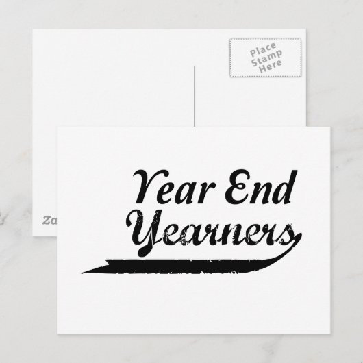 jaarultimo briefkaart (Voorkant / Achterkant)