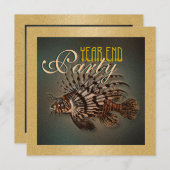 " jaarultimo " - elegante visserij op zeevis kaart (Voorkant / Achterkant)