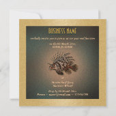 " jaarultimo " - elegante visserij op zeevis kaart (Achterkant)