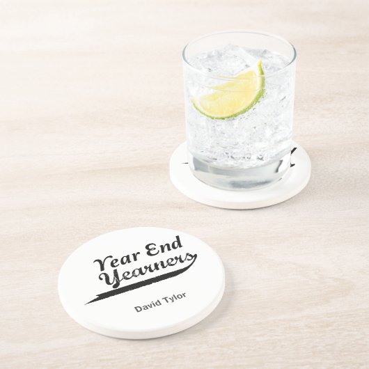 jaarultimo zandsteen onderzetter (Zijkant)