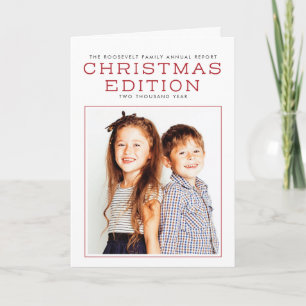 Jaarverslag jaar kerstkaart Review Feestdagen Kaart