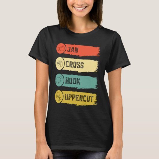 Jab Cross Hook Uppercut 1 T-shirt (Voorkant)