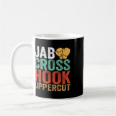Jab Cross Hook Uppercut Bokser Workout Grappig Kic Koffiemok (Links)