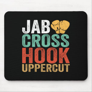 Jab Cross Hook Uppercut Bokser Workout Grappig Kic Muismat