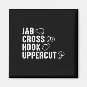 Jab Cross Hook Uppercut Bokshandschoenen Bokser Magneet