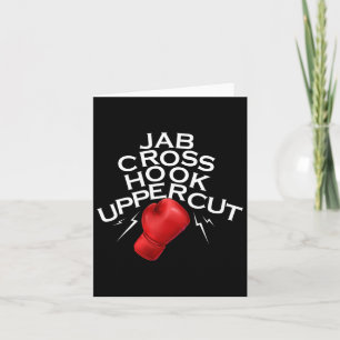 Jab Cross Hook Uppercut Boxer Funny Boxing Trainin Kaart