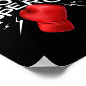 Jab Cross Hook Uppercut Boxer Funny Boxing Trainin Poster (Hoek)