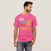 Jab Cross Hook Uppercut Boxer Workout Kickboksen T-shirt (Voorkant volledig)