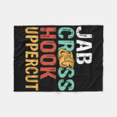 Jab Cross Hook Uppercut Boxer Workout Mannen Vrouw Fleece Deken (Voorkant (Horizontaal))