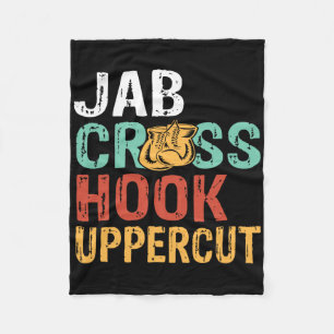 Jab Cross Hook Uppercut Boxer Workout Mannen Vrouw Fleece Deken