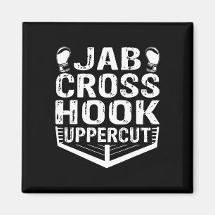 Jab Cross Hook Uppercut Boxer Workout Mannen Vrouw Magneet