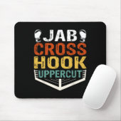 Jab Cross Hook Uppercut Boxer Workout Mannen Vrouw Muismat (Met muis)