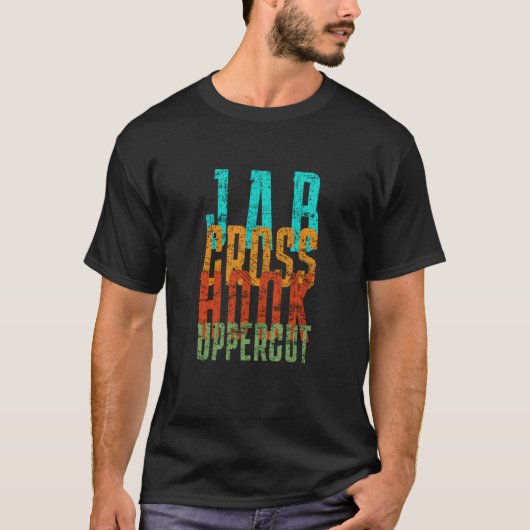 Jab Cross Hook Uppercut Boxing 2 T-shirt (Voorkant)