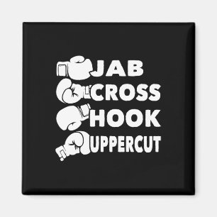 Jab Cross Hook Uppercut - Boxing Lover Gym Boxer K Magneet
