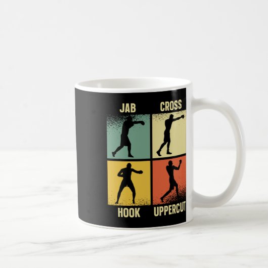 Jab Cross Hook Uppercut – Boxing Moves Graphic Gra Koffiemok (Rechts)