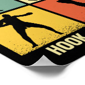 Jab Cross Hook Uppercut – Boxing Moves Graphic Gra Poster (Hoek)