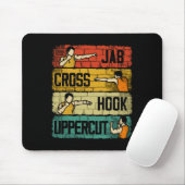 Jab Cross Hook Uppercut Boxing Muismat (Met muis)