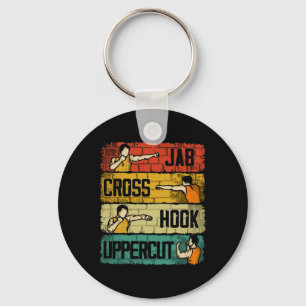 Jab Cross Hook Uppercut Boxing Sleutelhanger