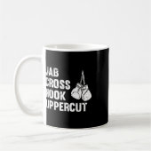 Jab Cross Hook Uppercut Boxing vechttechniek Koffiemok (Links)
