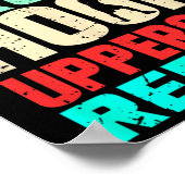 Jab Cross Hook Uppercut Herhaal Retro Kickboxing M Poster (Hoek)