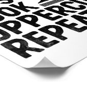 Jab Cross Hook Uppercut Repeat Boxer Sports Athlet Poster (Hoek)