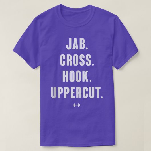Jab Cross Hook Uppercut T-shirt (Design voorkant)