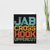 Jab Cross Hook Uppercut Vrouwen en Mannen Shirt Gr Kaart (Voorkant)