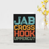 Jab Cross Hook Uppercut Vrouwen en Mannen Shirt Gr Kaart (Gele Bloem)