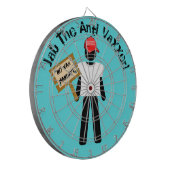 Jab the Anti-Vaxxer - het kunstspel Dartbord (Voorkant Links)