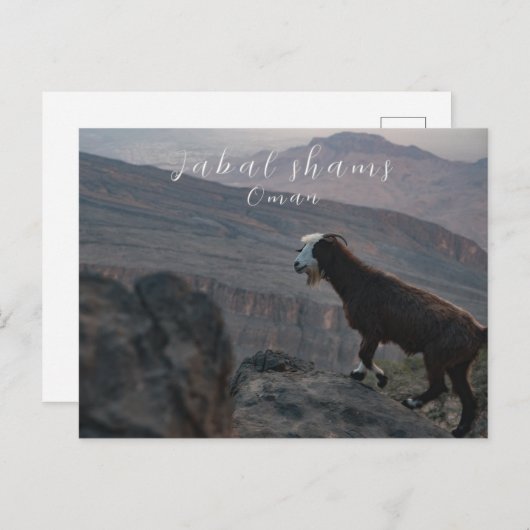 Jabal shams oman briefkaart (Voorkant / Achterkant)