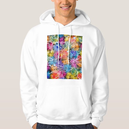 Jabalpur Madhya Pradesh City Map Hoodie (Voorkant)