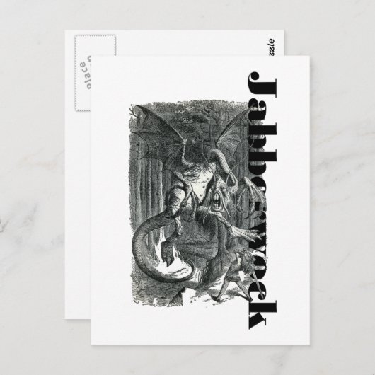 Jabberwock Briefkaart (Voorkant / Achterkant)