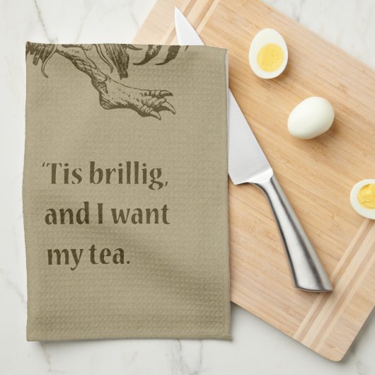 Jabberwock Kitchen Towel Theedoek (Quarter Fold)