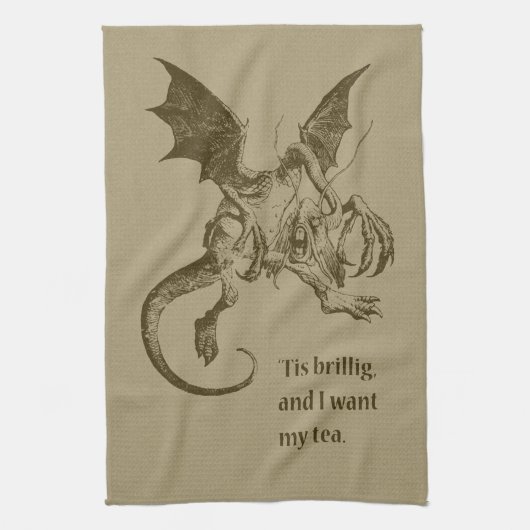 Jabberwock Kitchen Towel Theedoek (Verticaal)
