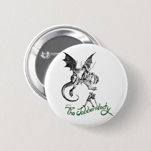 jabberwock ronde button 5,7 cm (Voorkant /achterkant)