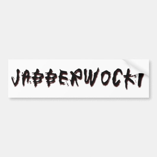 Jabberwocky Bumpersticker (Voorkant)