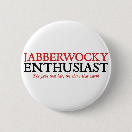 Jabberwocky-liefhebber Ronde Button 5,7 Cm (Voorkant)