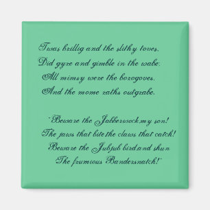 Jabberwocky Magnent Magneet